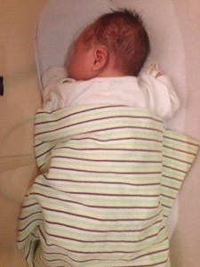 Supervised faced down position - his favorite, but unfortunately not too safe