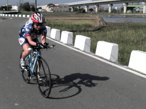 Pei on the new aero aluminum bike