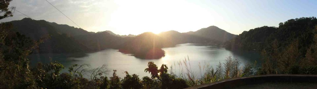 View of the Shimen lake from the top