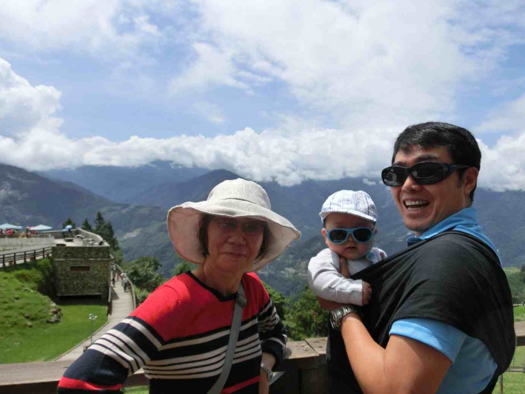 After our Hualien Triathlon.  We stopped by at the Qing Qing sheep farm